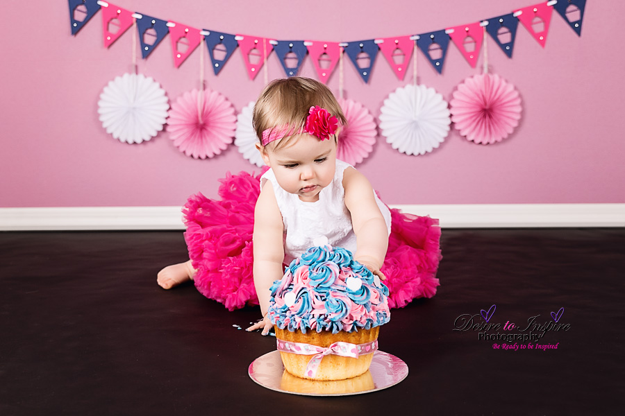 , Brisbane Cake Smash Photography &#8211; Amelya&#8217;s 1st Birthday Cake Smash, Brisbane Birth Photography